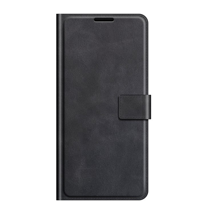 PU Leather Flip Folio Stand Magnetic Closure Shockproof Wallet Case for Google Pixel 6 Pro - Black