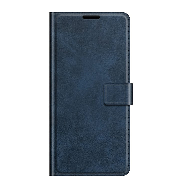 PU Leather Flip Folio Stand Magnetic Closure Shockproof Wallet Case for Google Pixel 6 Pro - Blue