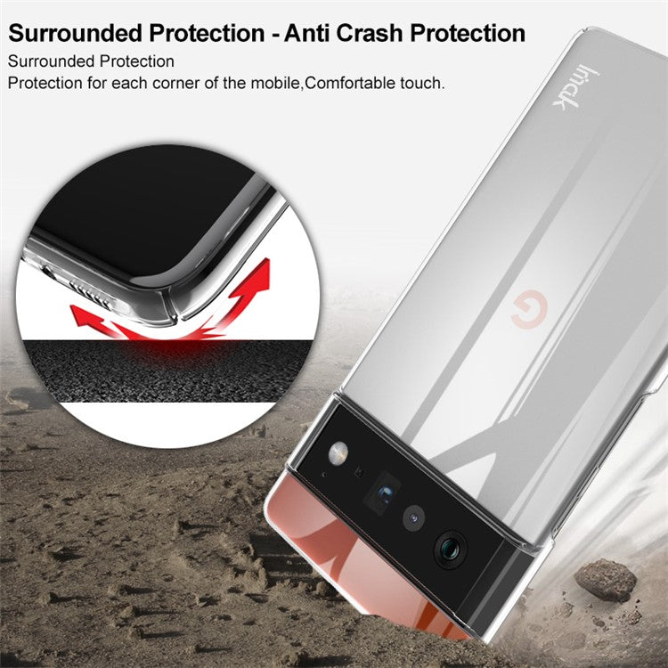 IMAK Crystal Case II Pro Hard Plastic Shockproof Protective Phone Case for Google Pixel 6 Pro