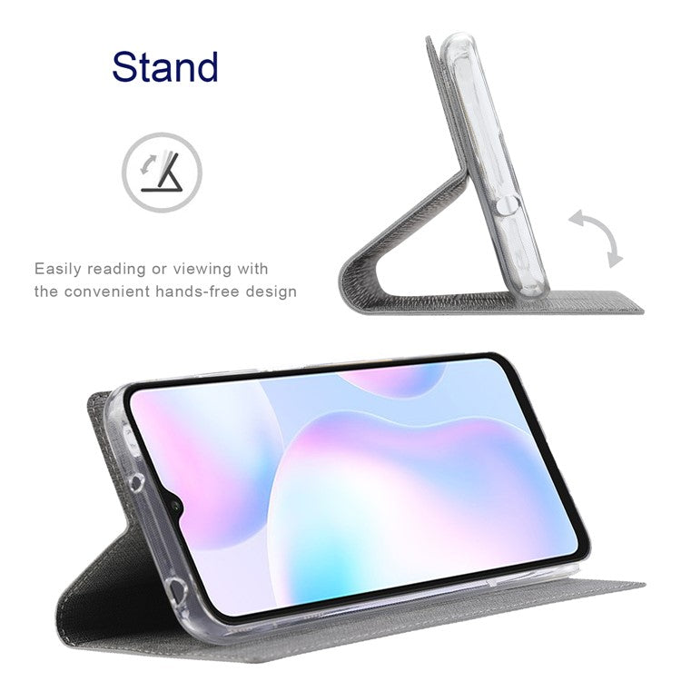 VILI DMX Series Magnetic Auto-Absorbed Closure Single Card Slot Stand Design Leather Phone Cover for Google Pixel 6 Pro - Grey