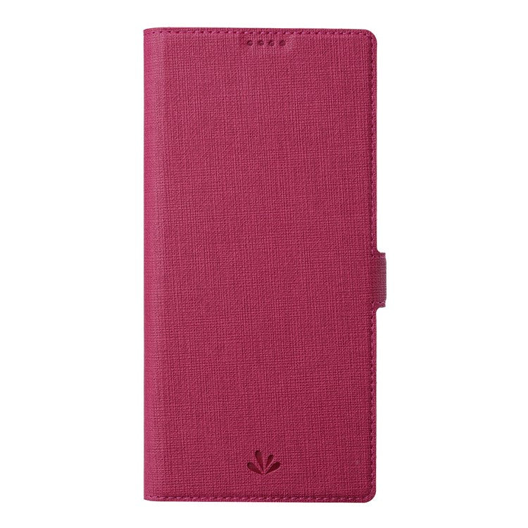 VILI K Series Double Magnetic Clasps Closure Stand Wallet Leather Phone Case Shell for Google Pixel 6 Pro - Rose