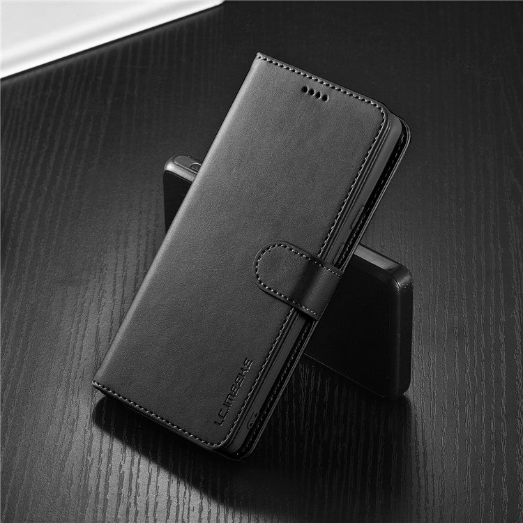 LC.IMEEKE PU Leather Wallet Stand Flip Shockproof Protective Cover for Google Pixel 6 - Black