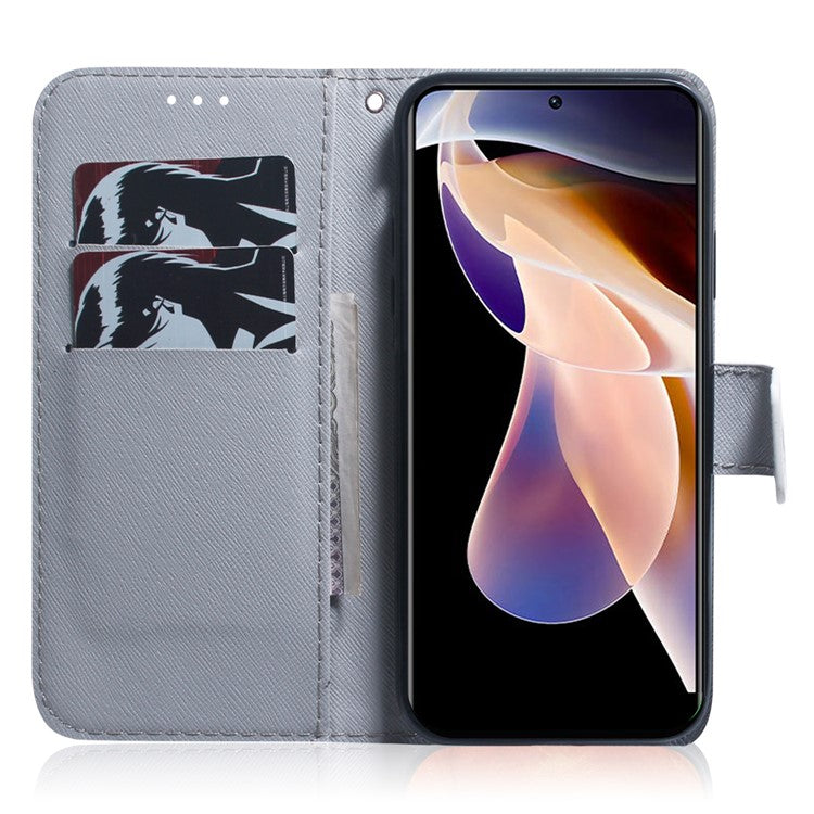 PU Leather Pattern Printing Folio Flip Case Wallet Stand Soft TPU Inner Phone Cover for Google Pixel 6 Pro - Tiger Head