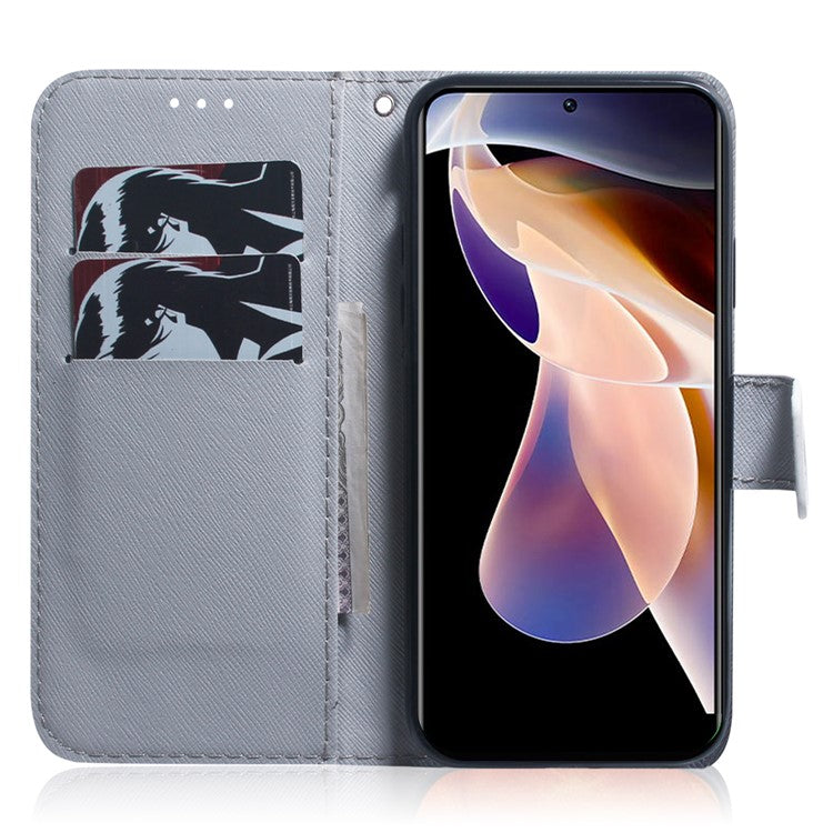 PU Leather Pattern Printing Folio Flip Case Wallet Stand Soft TPU Inner Phone Cover for Google Pixel 6 Pro - Lion