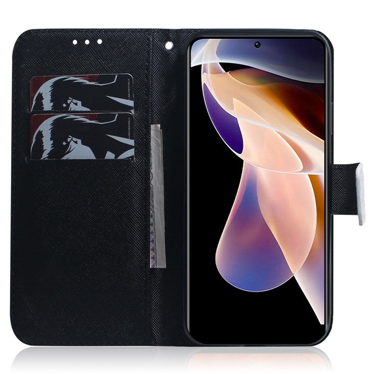 PU Leather Pattern Printing Folio Flip Case Wallet Stand Soft TPU Inner Phone Cover for Google Pixel 6 Pro - Don't Touch My Phone