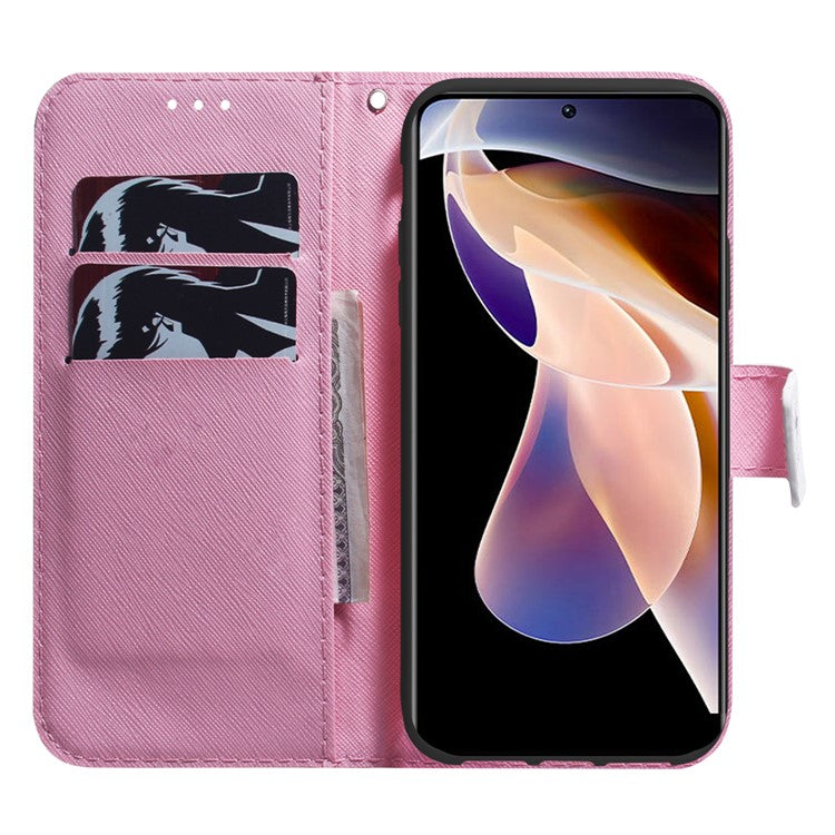 PU Leather Pattern Printing Folio Flip Case Wallet Stand Soft TPU Inner Phone Cover for Google Pixel 6 Pro - Magnolia Flower