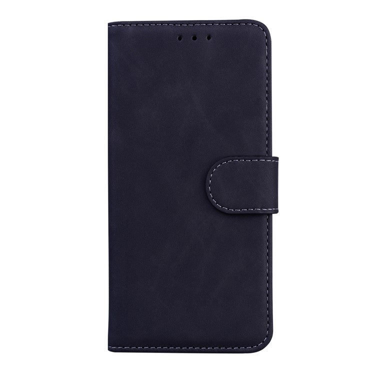 Solid Color Phone Cover Scratch-resistant Premium PU Leather Wallet Design Flip Case with Stand for Google Pixel 6 Pro - Black