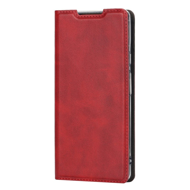 PU Leather Full Protection Card Holder Phone Cover Stand Case with Lanyard for Google Pixel 6 Pro - Red