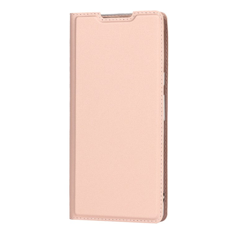 PU Leather Card Holder Design Light Slim Protective Phone Case with Stand for Google Pixel 6 Pro - Rose Gold