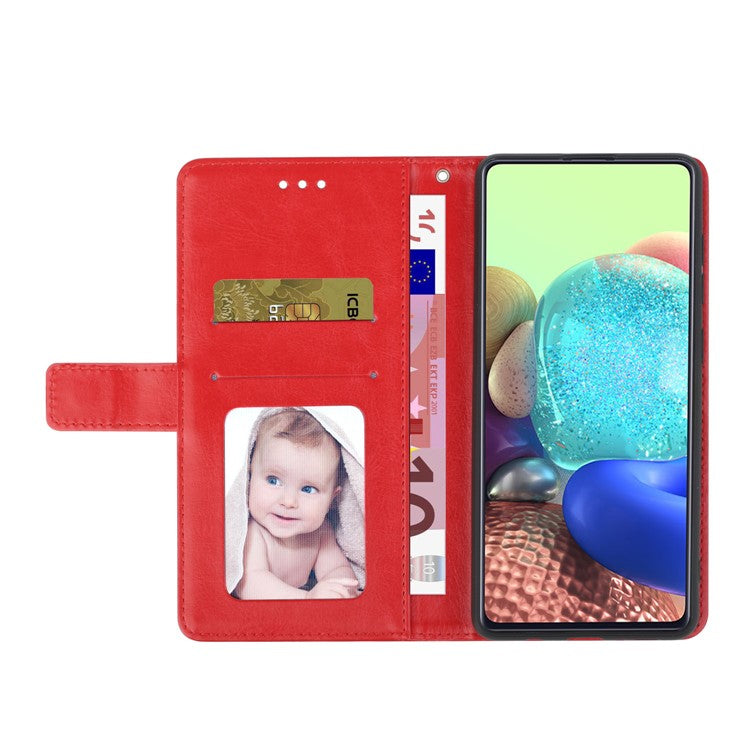 For Google Pixel 6a Y-shaped Lines Imprinted Handy Strap Magnetic PU Leather Stand Flip Wallet Phone Cover - Red