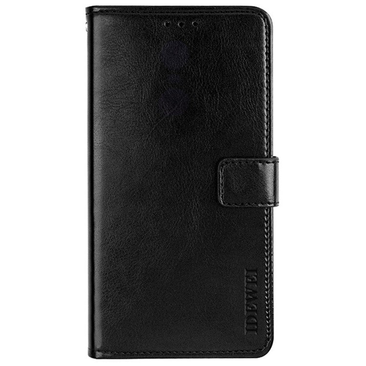 IDEWEI Shockproof Phone Bag Case PU Leather + TPU Case All-round Protection Stand Wallet Phone Cover for Google Pixel 6 - Black