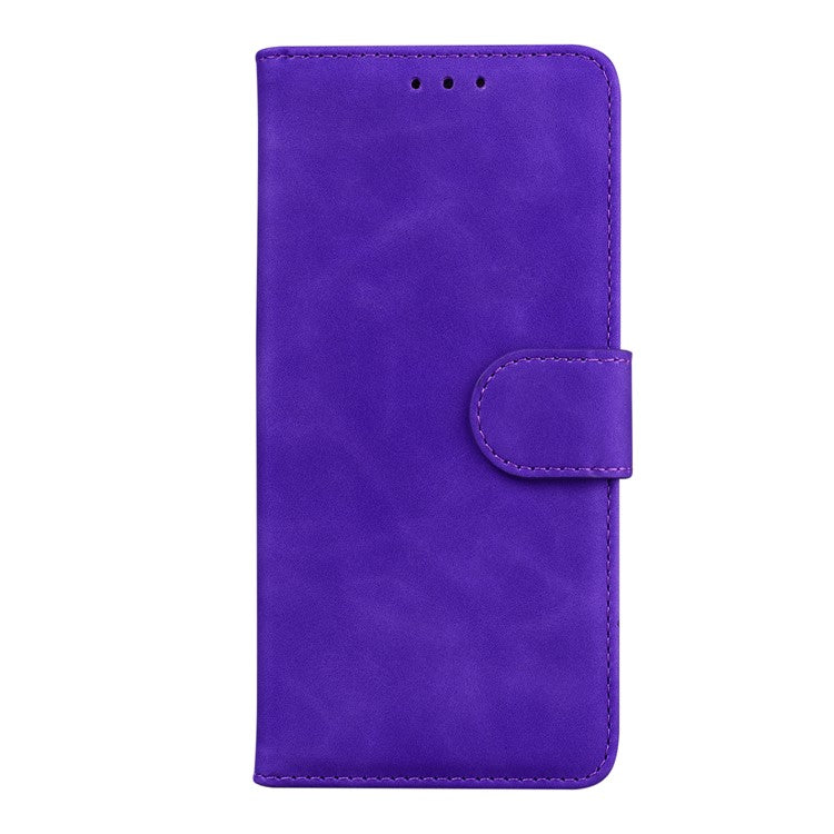 PU Leather + TPU Phone Case Magnetic Clasp Stand Wallet Protective Cover for Google Pixel 6a - Purple