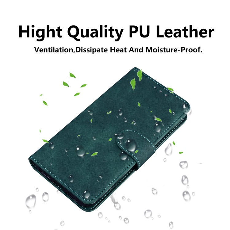 PU Leather + TPU Phone Case Magnetic Clasp Stand Wallet Protective Cover for Google Pixel 6a - Green