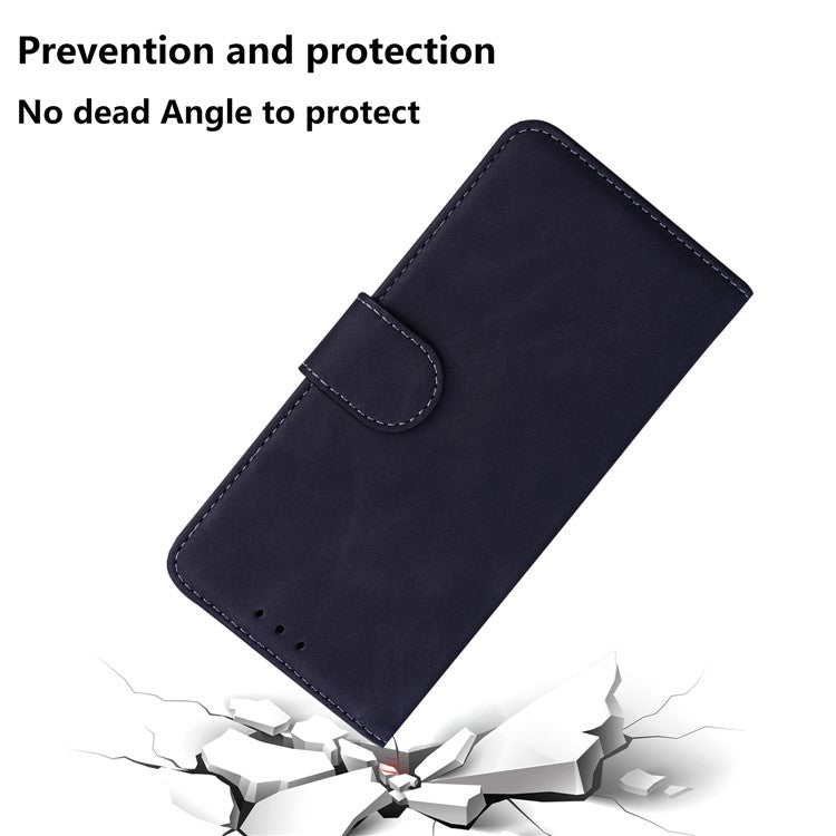 PU Leather + TPU Phone Case Magnetic Clasp Stand Wallet Protective Cover for Google Pixel 6a - Black