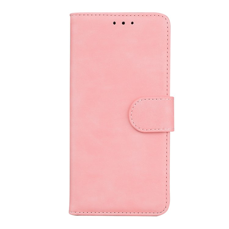 PU Leather + TPU Phone Case Magnetic Clasp Stand Wallet Protective Cover for Google Pixel 6a - Pink