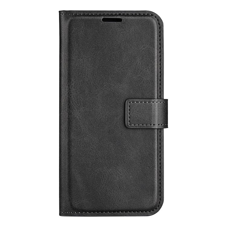 For Google Pixel 7 5G Anti-scratch Textured PU Leather Phone Case Well-protected Stand Wallet Cover - Black