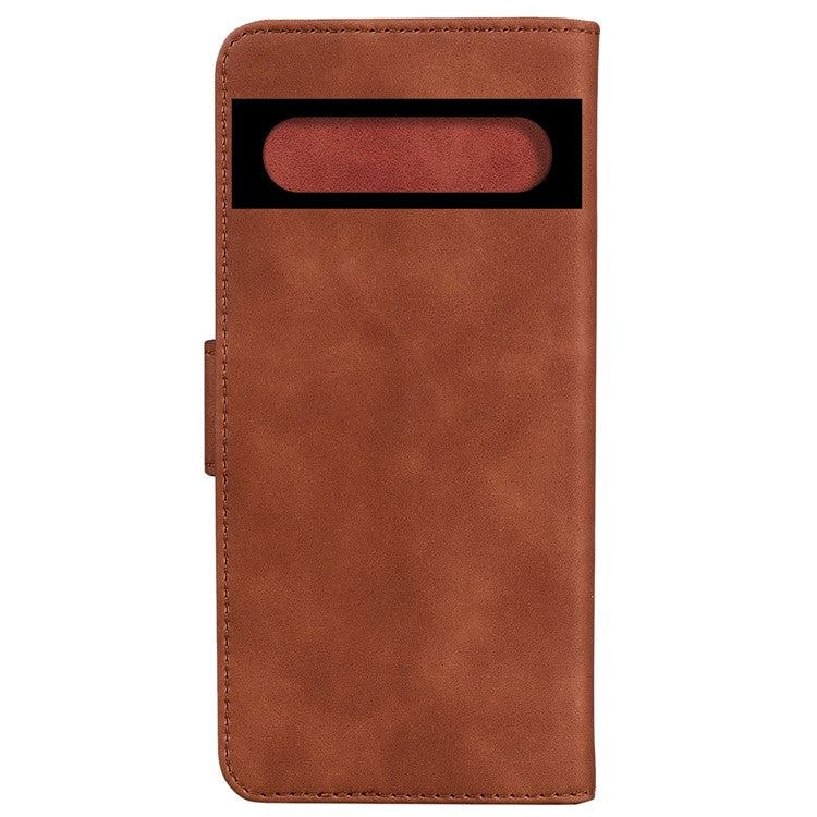 For Google Pixel 7 Pro 5G Butterfly Pattern Printing PU Leather Wallet Flip Case Stand Function Shockproof Phone Cover - Brown