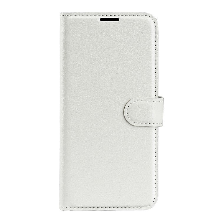 For Google Pixel 7 5G PU Leather Phone Case Wallet Stand Litchi Texture Full Protection Shell - White