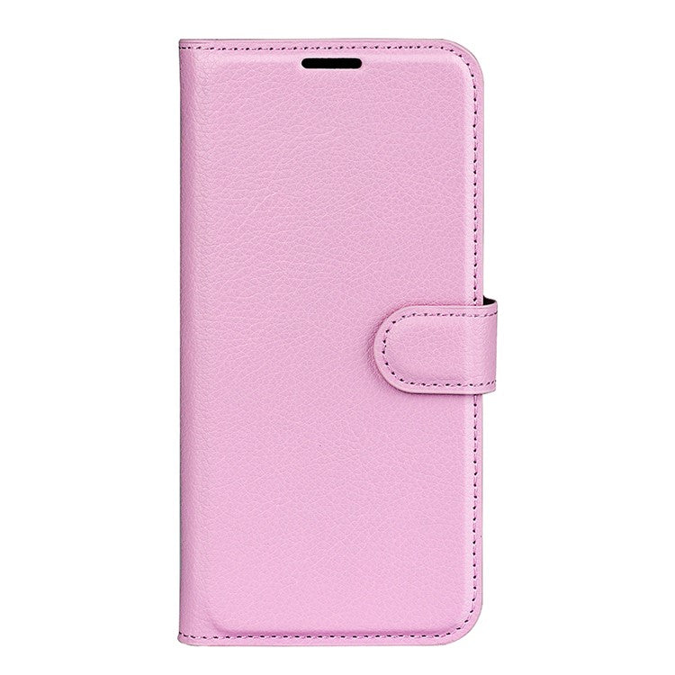 For Google Pixel 7 5G PU Leather Phone Case Wallet Stand Litchi Texture Full Protection Shell - Pink