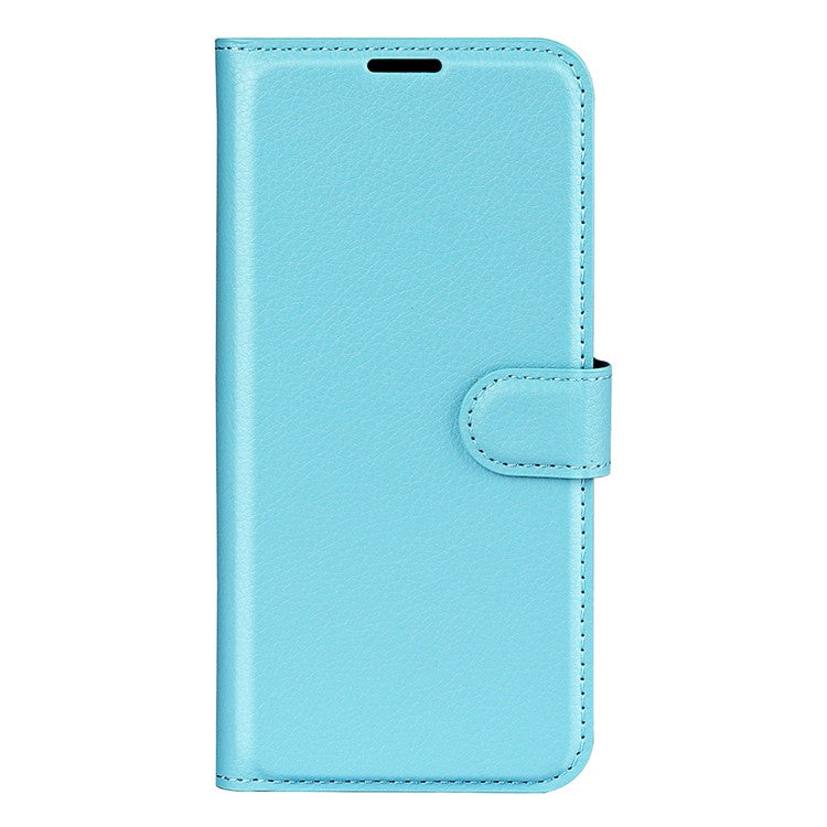 For Google Pixel 7 5G PU Leather Phone Case Wallet Stand Litchi Texture Full Protection Shell - Blue