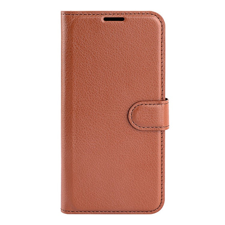 For Google Pixel 7 5G PU Leather Phone Case Wallet Stand Litchi Texture Full Protection Shell - Brown