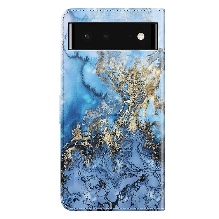 For Google Pixel 7 Pro 5G 3D Creative Pattern Printing PU Leather Case Stand Wallet Soft TPU Book Cover with Strap - Bauhinia Valley