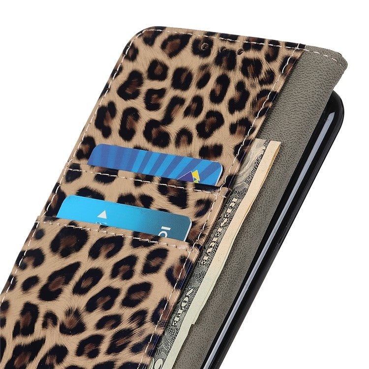 For Google Pixel 7 Leopard Pattern PU Leather Cover Wallet Stand Full Protection Magnetic Flip Case