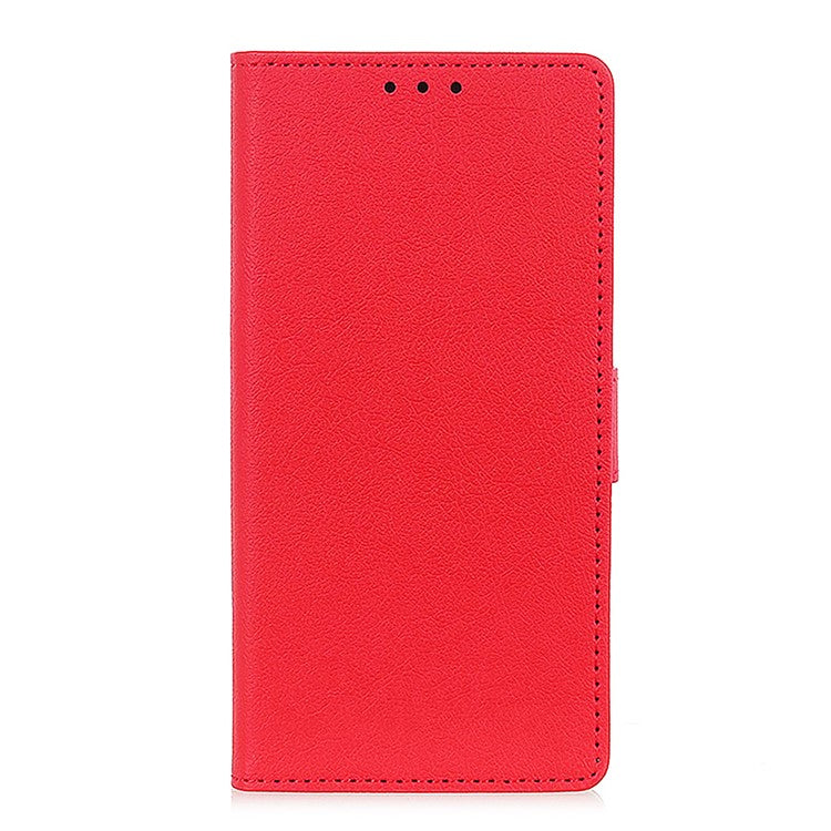 For Google Pixel 7 Pro 5G PU Leather Flip Protective Phone Case Stand Design Full Body Protection Wallet Cover - Red