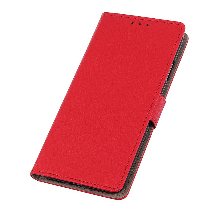 For Google Pixel 7 Pro 5G PU Leather Flip Protective Phone Case Stand Design Full Body Protection Wallet Cover - Red