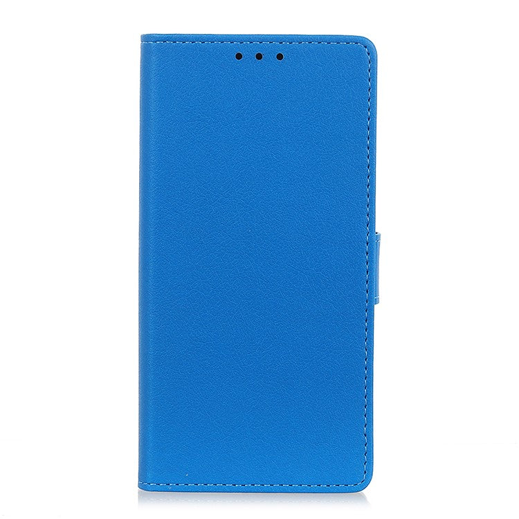 For Google Pixel 7 Pro 5G PU Leather Flip Protective Phone Case Stand Design Full Body Protection Wallet Cover - Blue