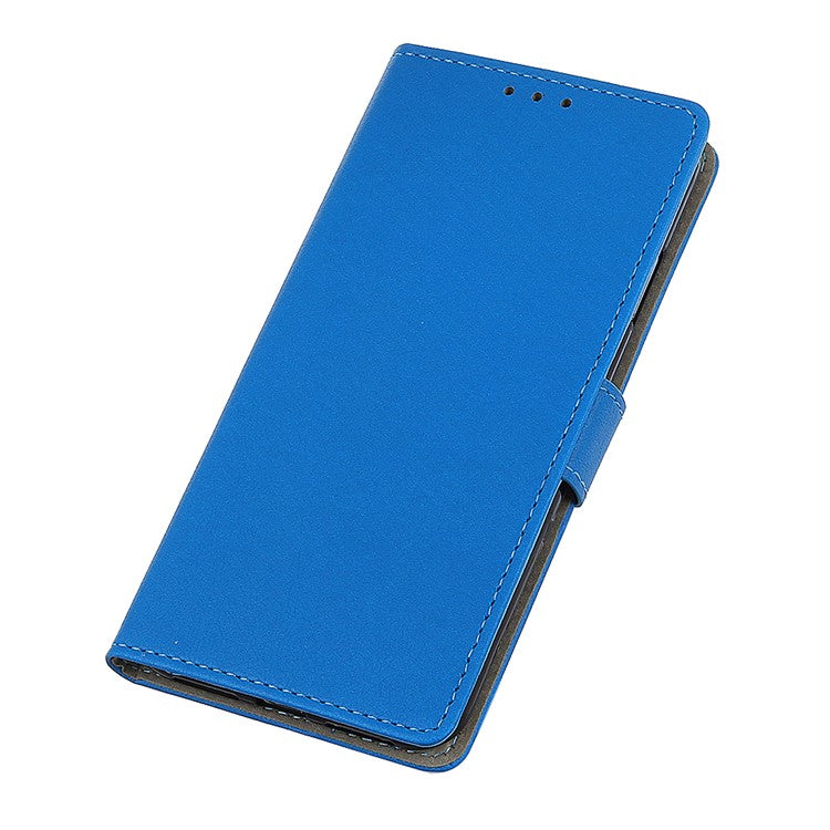 For Google Pixel 7 Pro 5G PU Leather Flip Protective Phone Case Stand Design Full Body Protection Wallet Cover - Blue