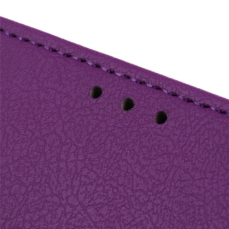 For Google Pixel 7 Pro 5G PU Leather Flip Protective Phone Case Stand Design Full Body Protection Wallet Cover - Purple