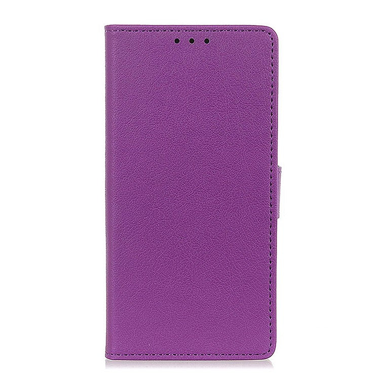 For Google Pixel 7 Wallet Flip Cover PU Leather Folio Adjustable Stand Magnetic Closure Protective Case - Purple