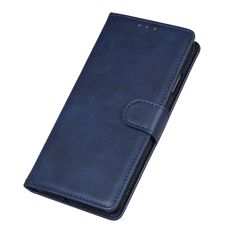 For Google Pixel 7 Pro 5G Foldable Drop-proof Stand Function Leather Wallet Case Magnetic Closing Phone Shell - Blue