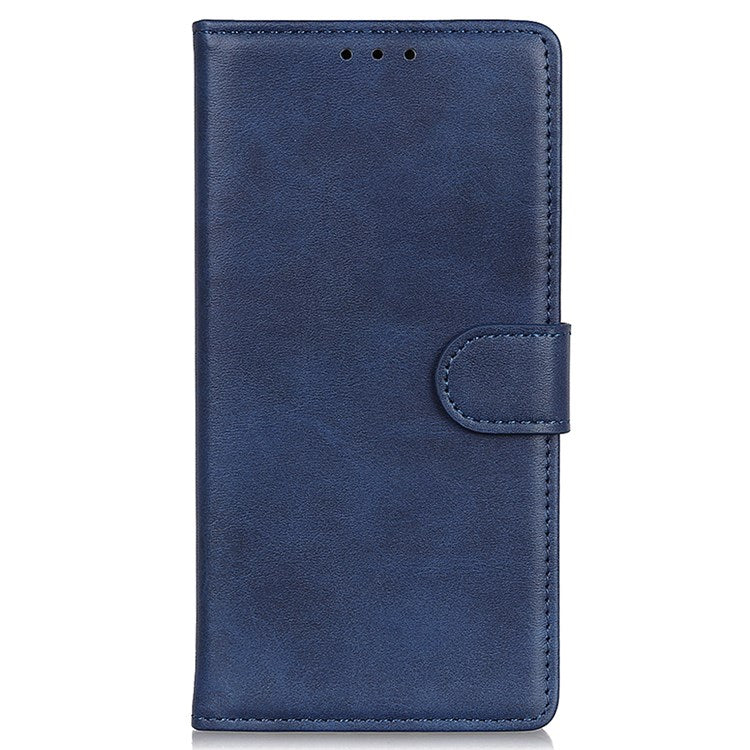 For Google Pixel 7 Pro 5G Foldable Drop-proof Stand Function Leather Wallet Case Magnetic Closing Phone Shell - Blue