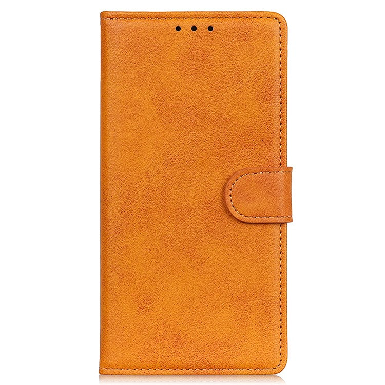 For Google Pixel 7 Pro 5G Foldable Drop-proof Stand Function Leather Wallet Case Magnetic Closing Phone Shell - Brown