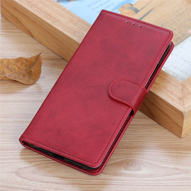 For Google Pixel 7 Pro 5G Foldable Drop-proof Stand Function Leather Wallet Case Magnetic Closing Phone Shell - Red