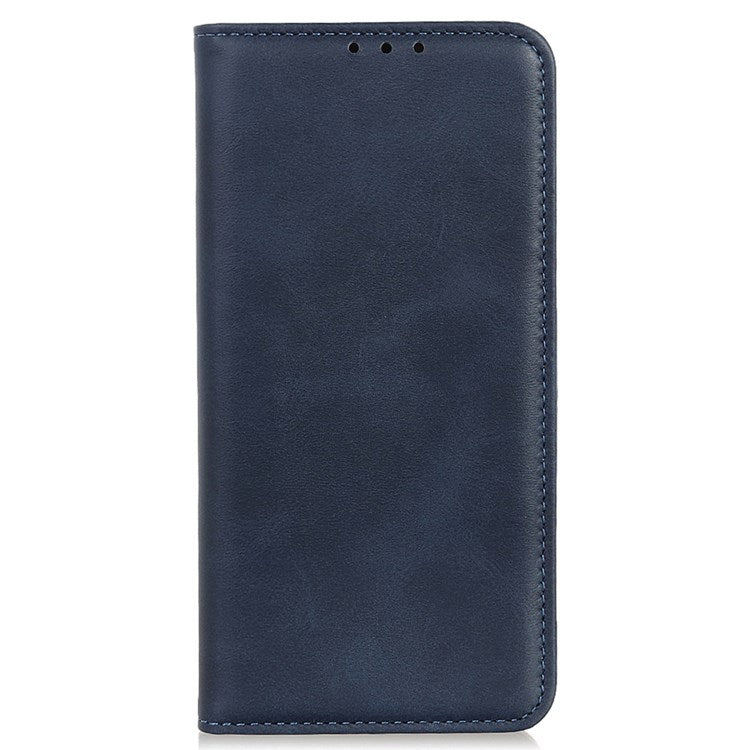 For Google Pixel 7 Pro 5G Magnetic Auto-absorbed Phone Cover Split Leather Stand Wallet Protective Case - Blue