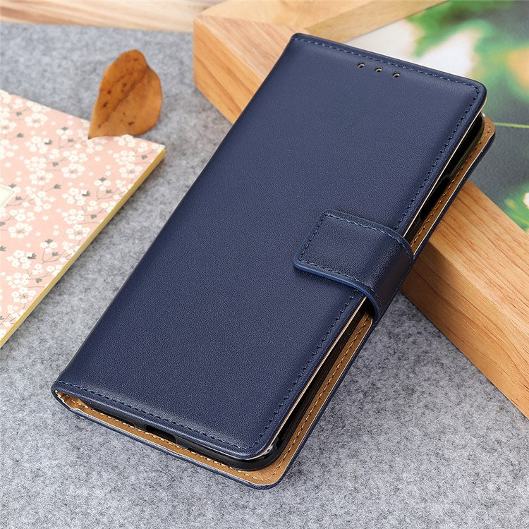 For Google Pixel 7 Pro 5G PU Leather Wallet Cover Magnetic Clasp Foldable Stand Case - Blue