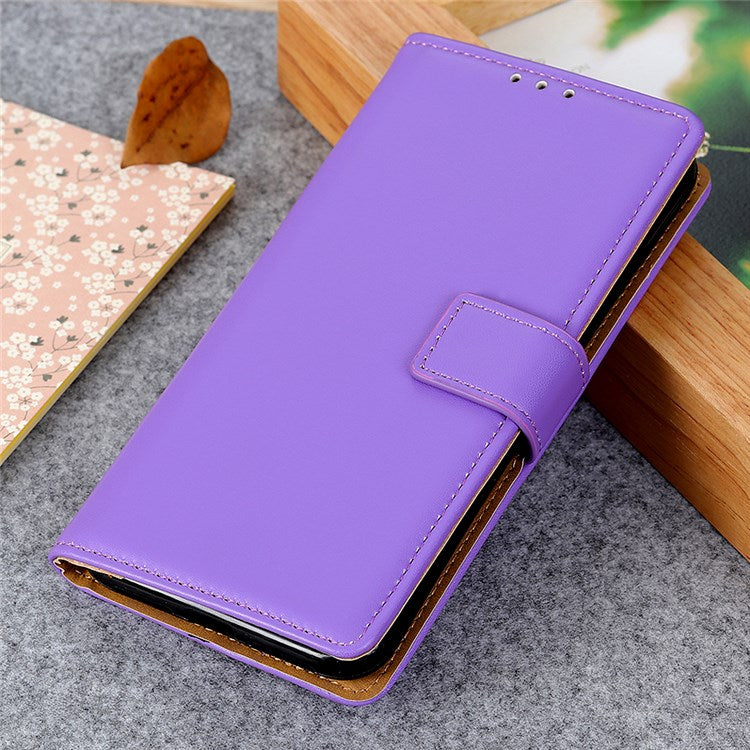 For Google Pixel 7 Pro 5G PU Leather Wallet Cover Magnetic Clasp Foldable Stand Case - Purple