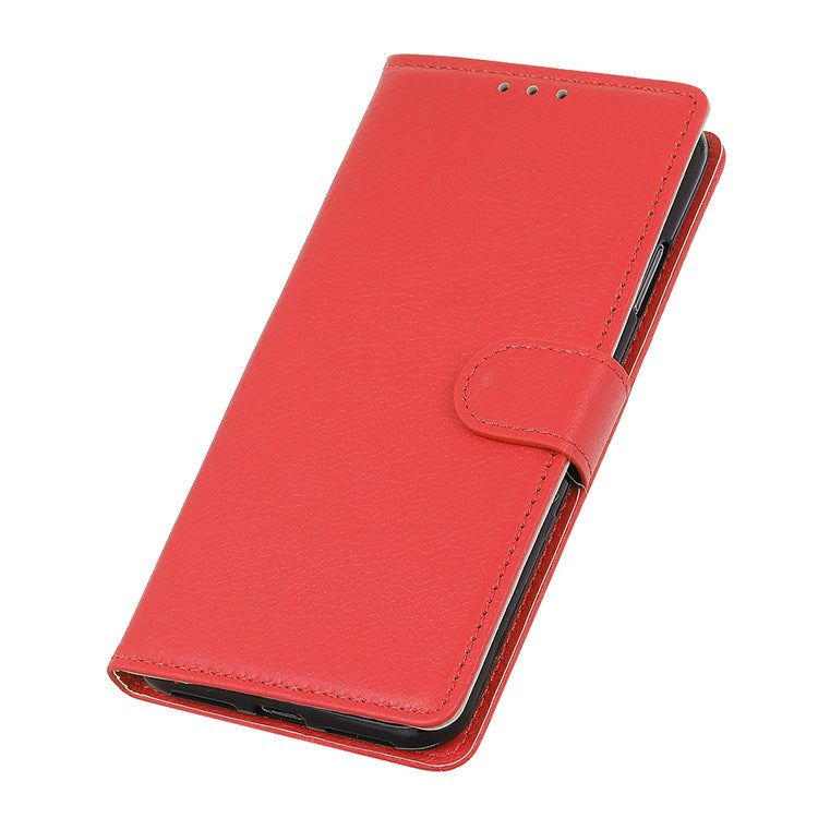 For Google Pixel 7 Pro 5G Anti-scratch Litchi Texture Case PU Leather Wallet Stand Phone Cover - Red