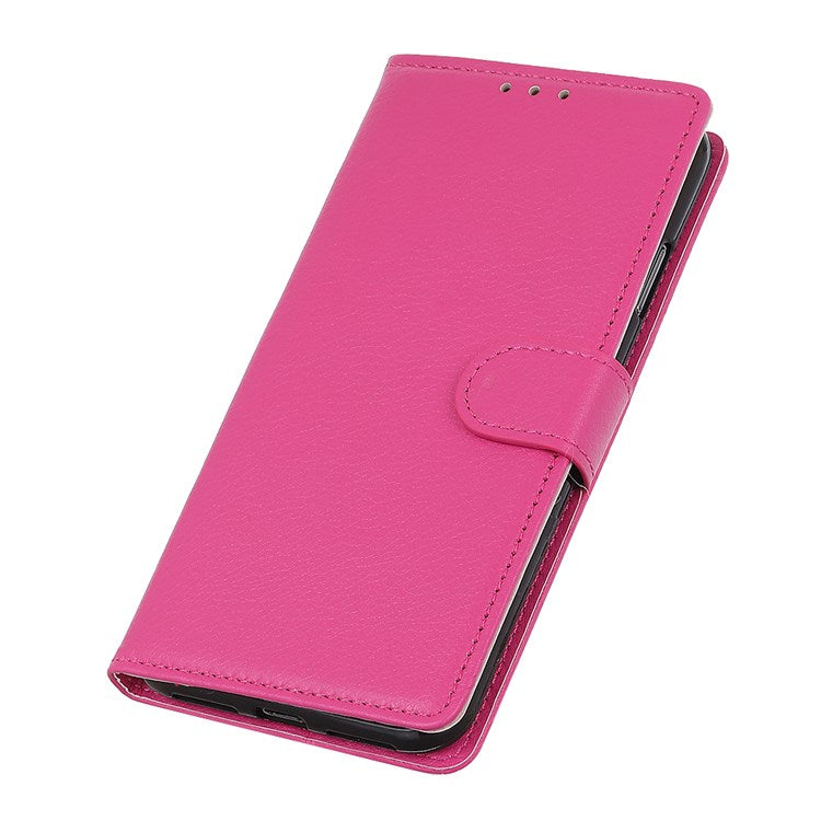 For Google Pixel 7 Pro 5G Anti-scratch Litchi Texture Case PU Leather Wallet Stand Phone Cover - Rose