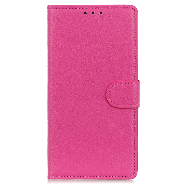 For Google Pixel 7 Pro 5G Anti-scratch Litchi Texture Case PU Leather Wallet Stand Phone Cover - Rose