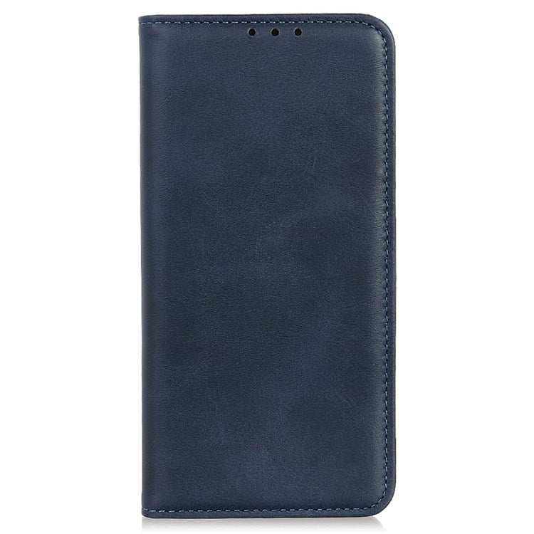 For Google Pixel 7 Split Leather Stand Phone Case Magnetic Auto-absorbed Full Protection Wallet Cover - Blue