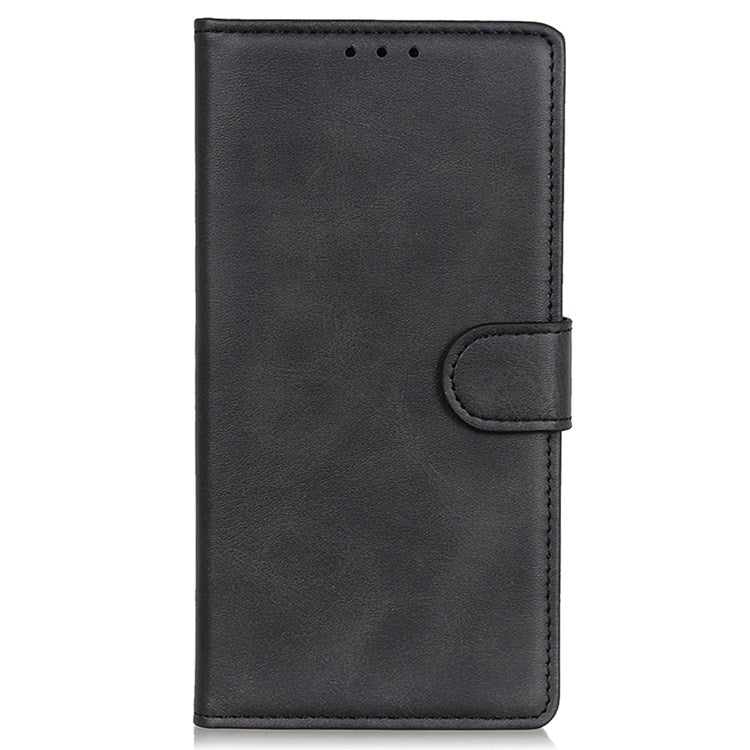 For Google Pixel 7 Foldable Stand Textured PU Leather Wallet Case Magnetic Clasp Phone Cover - Black