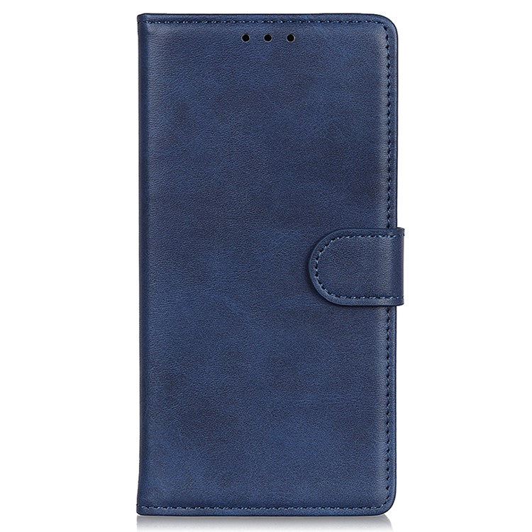 For Google Pixel 7 Foldable Stand Textured PU Leather Wallet Case Magnetic Clasp Phone Cover - Blue