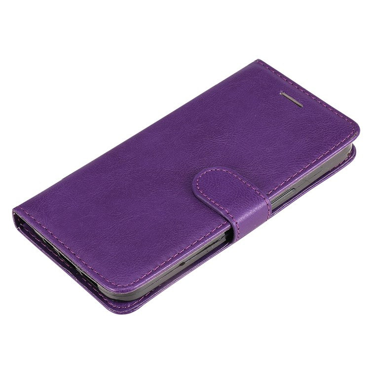 KT Leather Series-2 for Google Pixel 7 Pro 5G PU Leather Case Wallet Design Folio Stand Cover with Strap - Purple