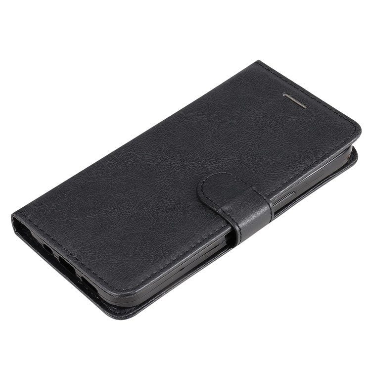 KT Leather Series-2 for Google Pixel 7 Pro 5G PU Leather Case Wallet Design Folio Stand Cover with Strap - Black