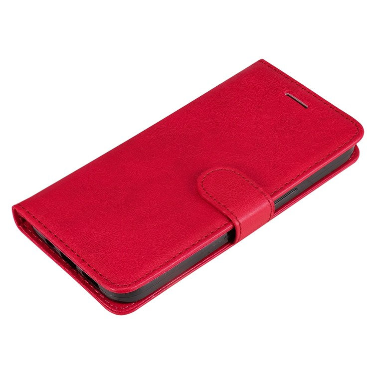 KT Leather Series-2 for Google Pixel 7 Pro 5G PU Leather Case Wallet Design Folio Stand Cover with Strap - Red