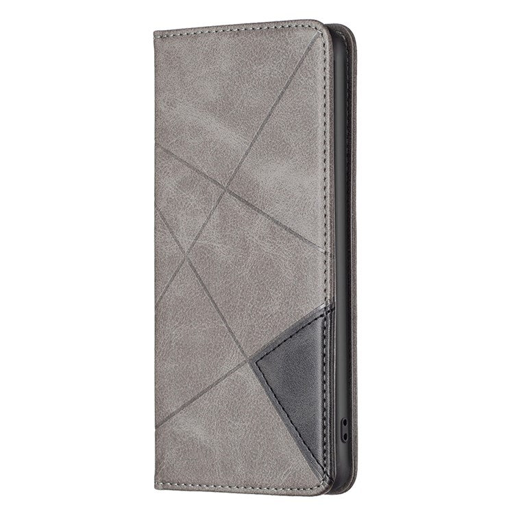 BF Imprinting Pattern Series-1 for Google Pixel 7 PU Leather Magnetic Auto Closing Stand Flip Cover Pattern Imprinted Folio Protective Phone Case with Card Holder - Grey